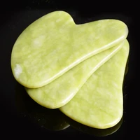 1pc jade guasha massage board natural stone gua sha scraper beauty tool health care meridian scraping plate lose weight massager