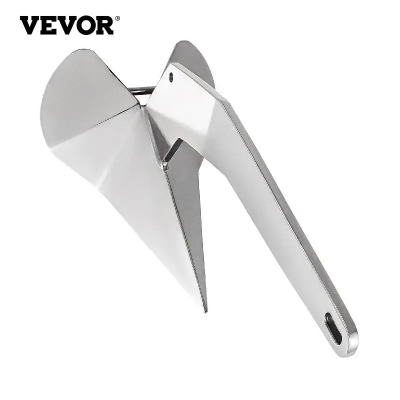 

VEVOR 14LB/20-35FT 18LB/25-40FT 22LB/28-42FT Delta Style Boat Anchor Versatile Marine Accessories 316 Stainless Steel Non-Hinged