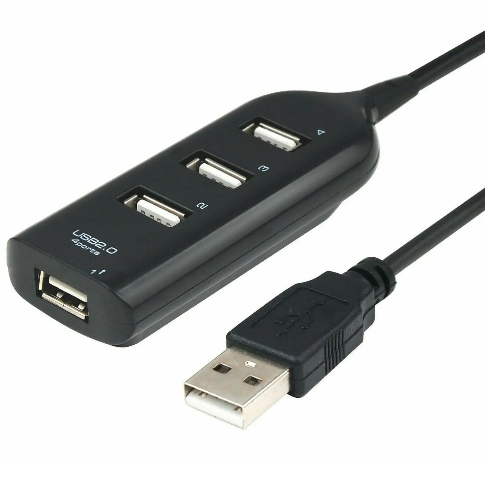 

HIGH SPEED 4 PORT USB HUB 2.0 MULTI SPLITTER EXPANSION DESKTOP PC LAPTOP ADAPTER