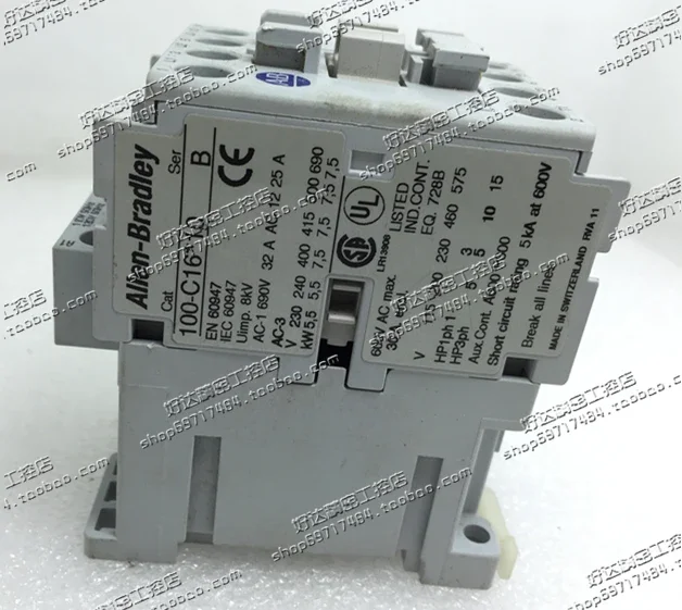 Оригинальный американский контактор переменного тока Allen Bradley 100-C16 * 10 B 110 В