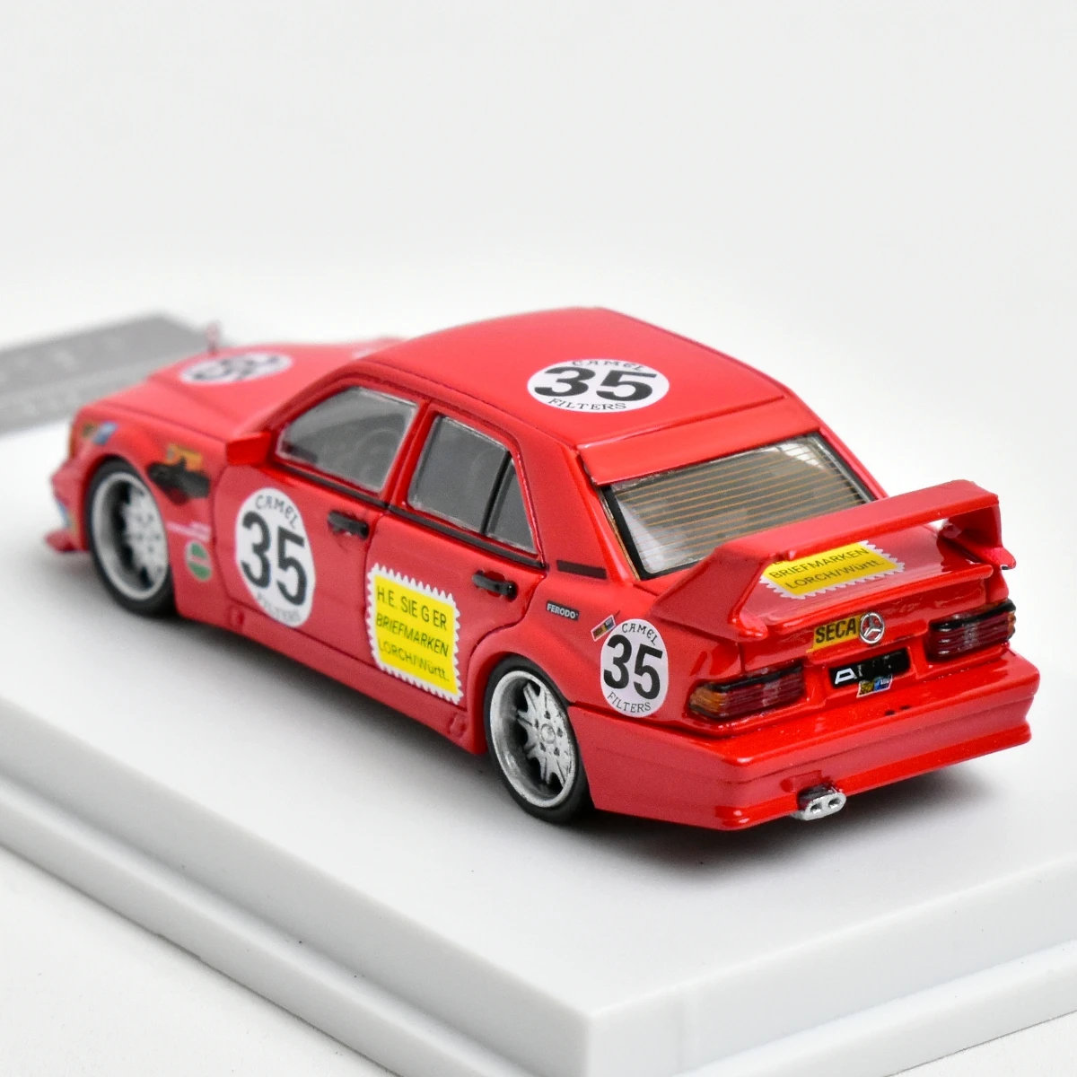 LMLF 1:64 190E W201 2.5-16 Evo Red Pig 35 # Литая под давлением модель автомобиля