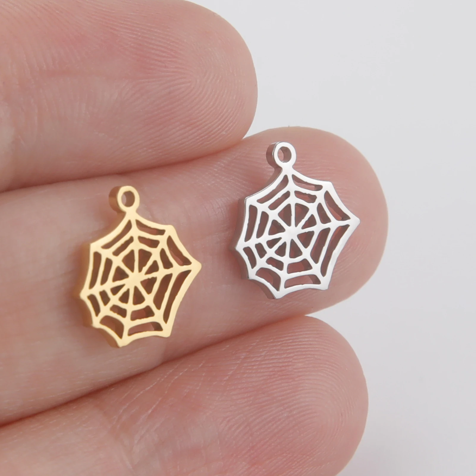 Кулон из нержавеющей стали в виде паука 5 шт