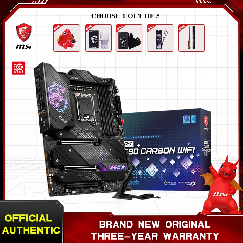 

MSI Intel MPG Z690 CARBON WIFI LGA1700 настольный компьютер игровая системная плата