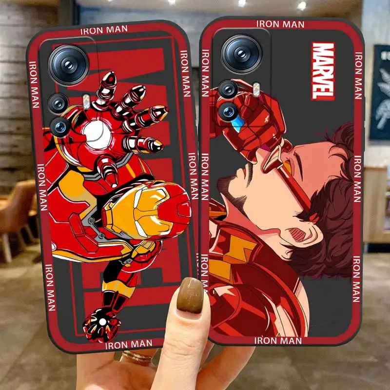 

Marvel Iron Man Avengers Cool Phone Case For Xiaomi Mi 13 12T 12S 12X 12 11 11T 11i 10T 10 9 8 Pro Lite Ultra 5G Black Cover