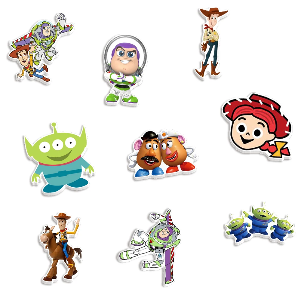 

10Pcs/lots Disney Toy Story Cartoon Flat Resin Set Flatback Resin Planar Cabochon for DIY Craft Embellishments