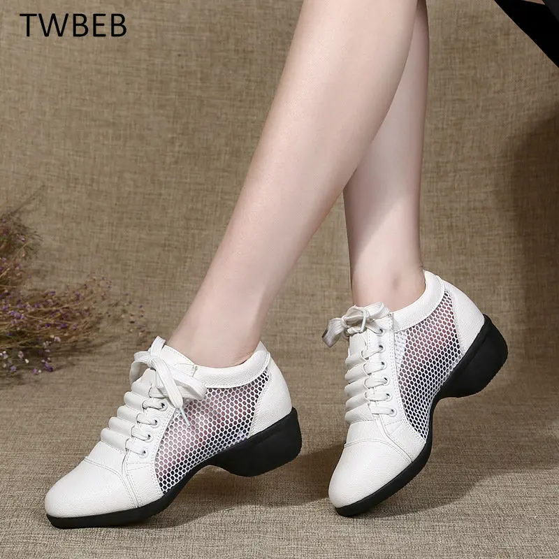 

Women Breathable Mesh Comfortable Sneakers Women Latin Dance Shoes Women Ballroom Jazz Dancing Shoes