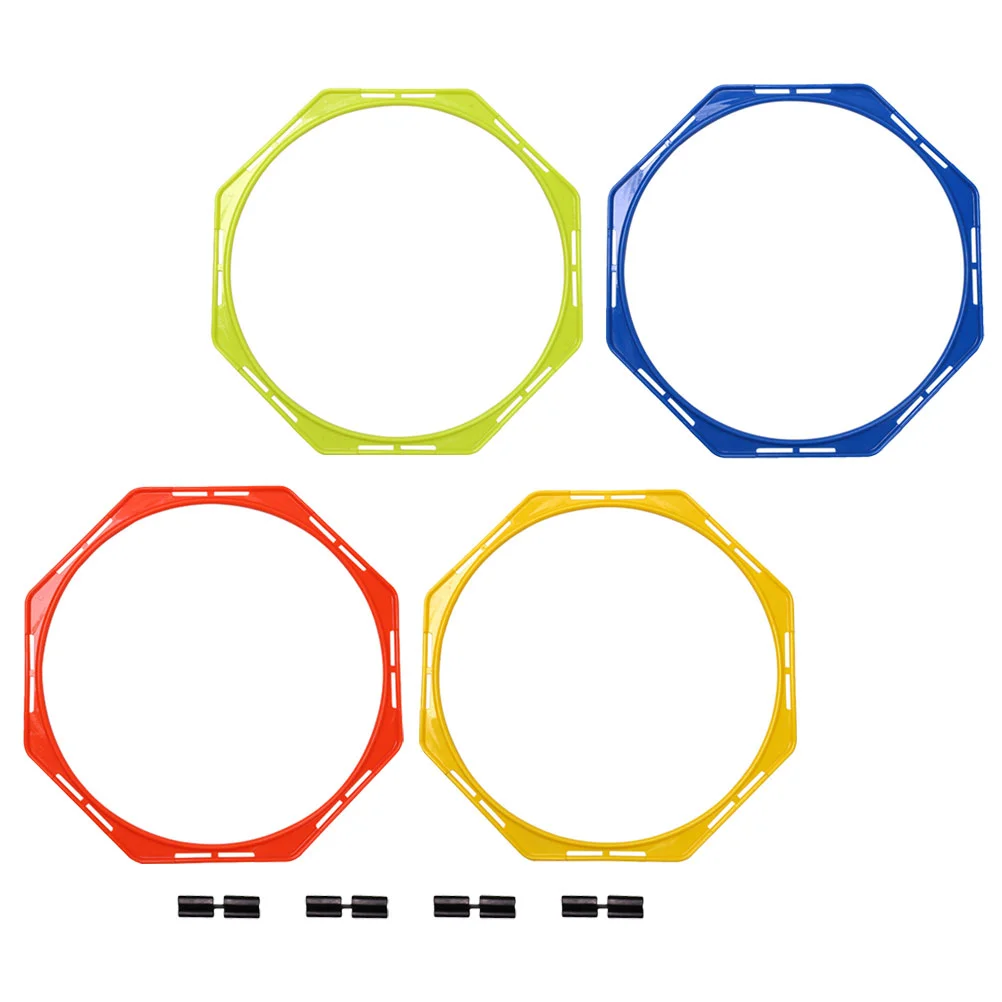 

4 Pcs Football Training Circle Adult Soccer Exercise Rings Exercising Tools Agility Circles Pp Sports Supplies Accessory