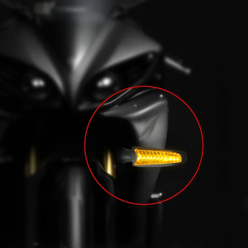 Двухцветная светодиодная мотоциклетная лампа поворота для пересечения воды