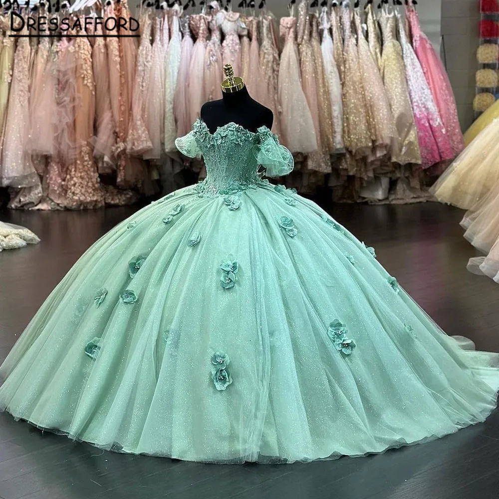 

Скромное бальное платье для девушек, бальное платье с открытыми плечами и кружевной аппликацией, милое платье 16 цветов, платье для 15 лет