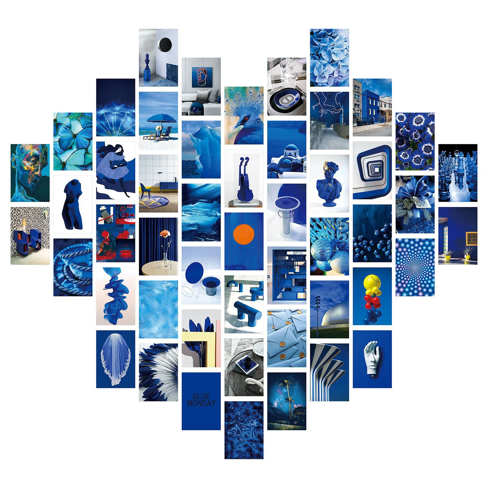 

50 шт. настенных коллажей, плакаты, 50 комплектов, 4x6 дюймов, настенные коллажи, набор, эстетические картины, модный Декор для комнаты для девоч...