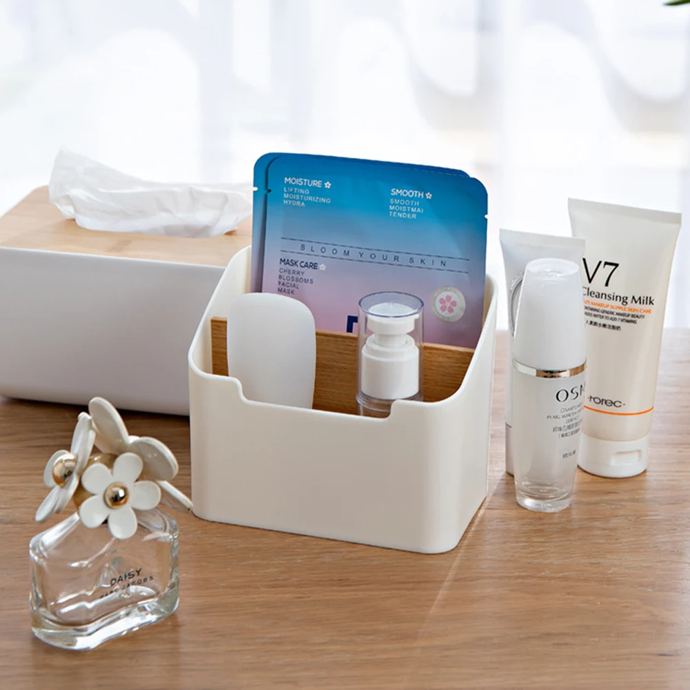 Настольный держатель для кистей макияжа 2/4 ячеек коробка хранения косметики