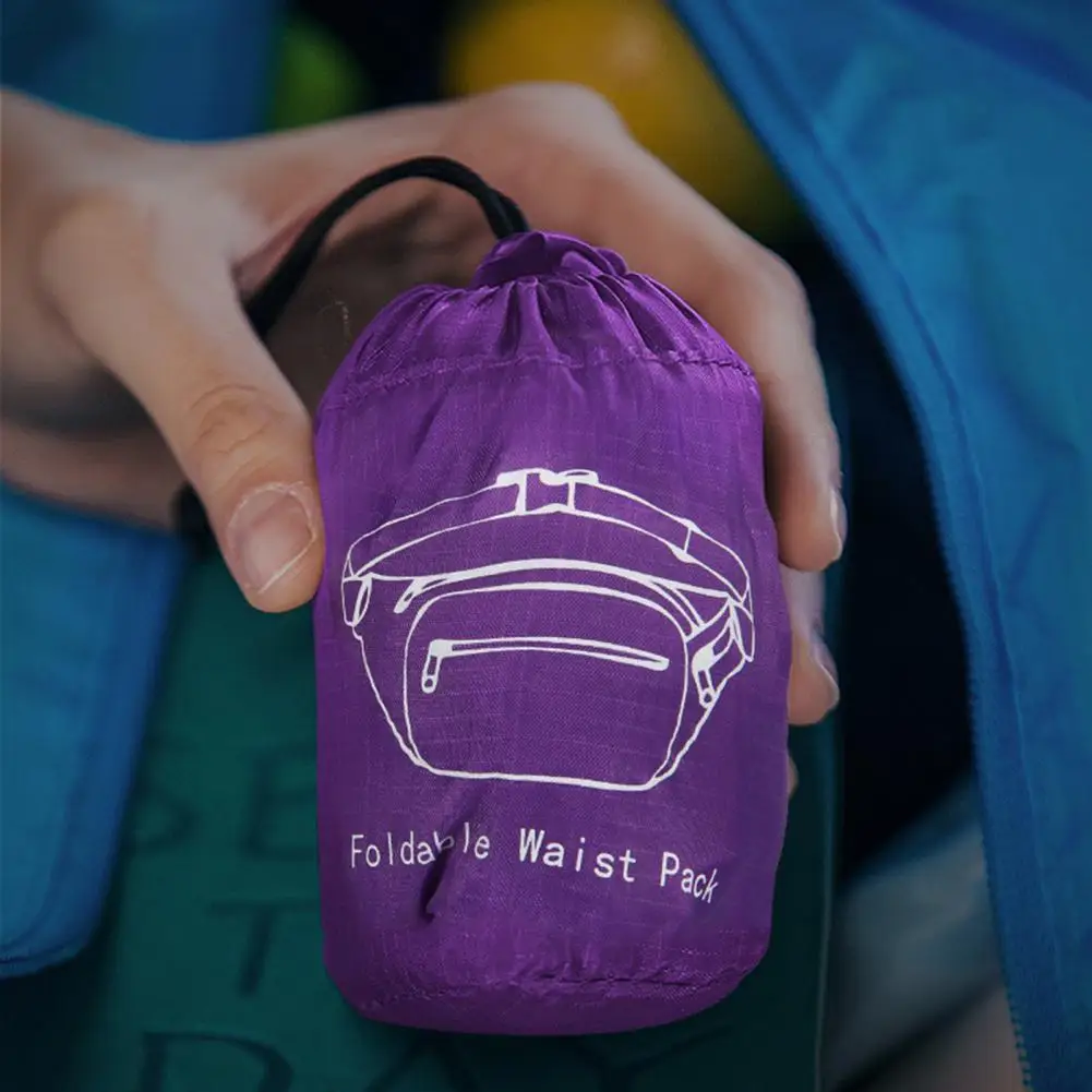 Полезная Складная поясная сумка нейлоновая нагрудная для активного отдыха Hands Free