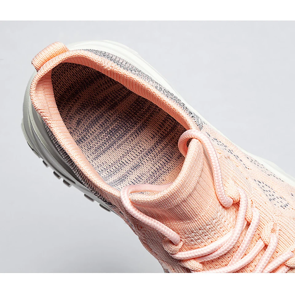 Loekeah Couple Increased Casual Shoes Fashion Lace-Up Casual Sneakers Mesh Breathable Platform Walking Sports Shoes Trendy