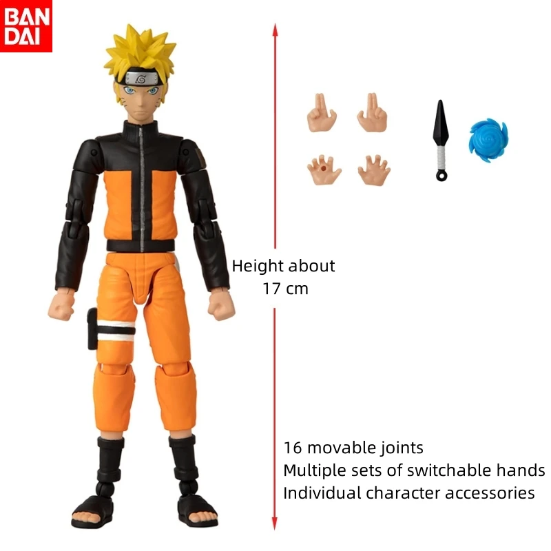 BANDAI оригинальные НАРУТО Узумаки Наруто Учиха Саске Хатаке Какаши суставы