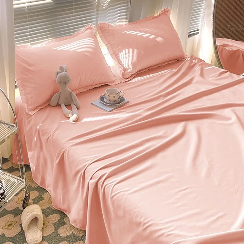 Solid Bed Sheets One-Piece Dormitory & Breakfast Student Adult Bedding Article Stain-Resistant Factory Stall D...