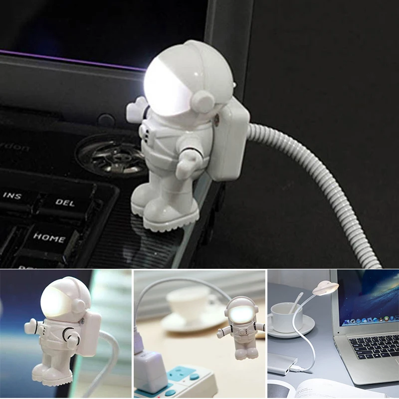 

Mini USB LED Light Ultra Bright Astronaut/Ufo Shape Portable Lamp for Laptop Notebook PC Computer MAZI888