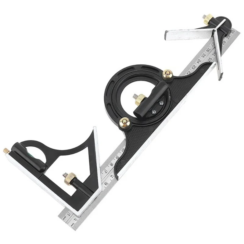 

Квадратная линейка с прямым углом транспортир передвижная квадратная линейка для деревообработки из нержавеющей стали измерительные инструменты набор из нескольких комбинаций