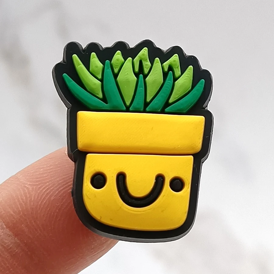 Single Sale Pink Whale PVC Shoe Buckle Accessories Funny DIY Yellow Daisy Diamond Shoe Decoration Jibz For Crocs Charms Kid Gift