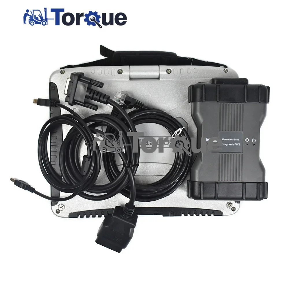 Для BENZ Car Truck диагностический инструмент MB Star C6 мультиплексор + CF19 ноутбук PK SD Connect