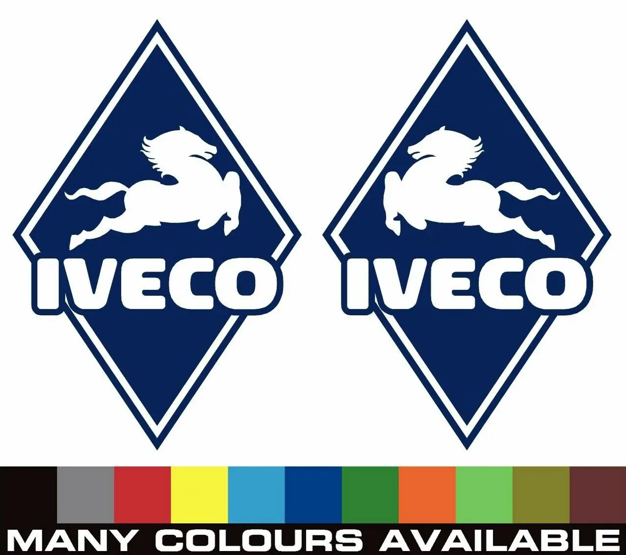 

For x2 IVECO Truck Decals / sticker