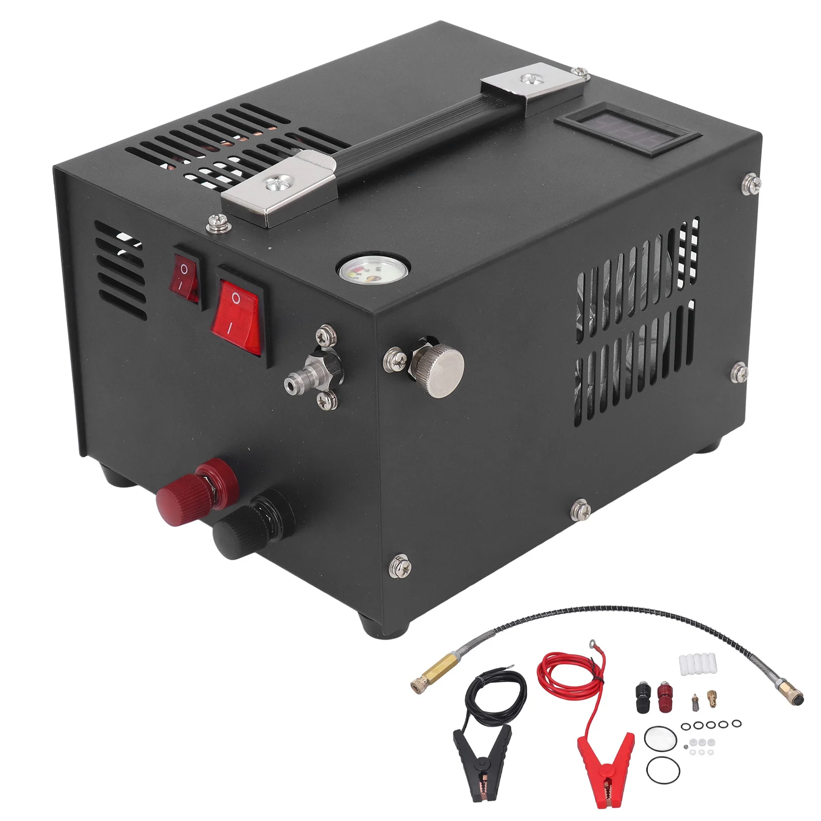 Портативная вода свободное ДК12В 4500Пси 30 Мпа масла насоса компрессора ПКП