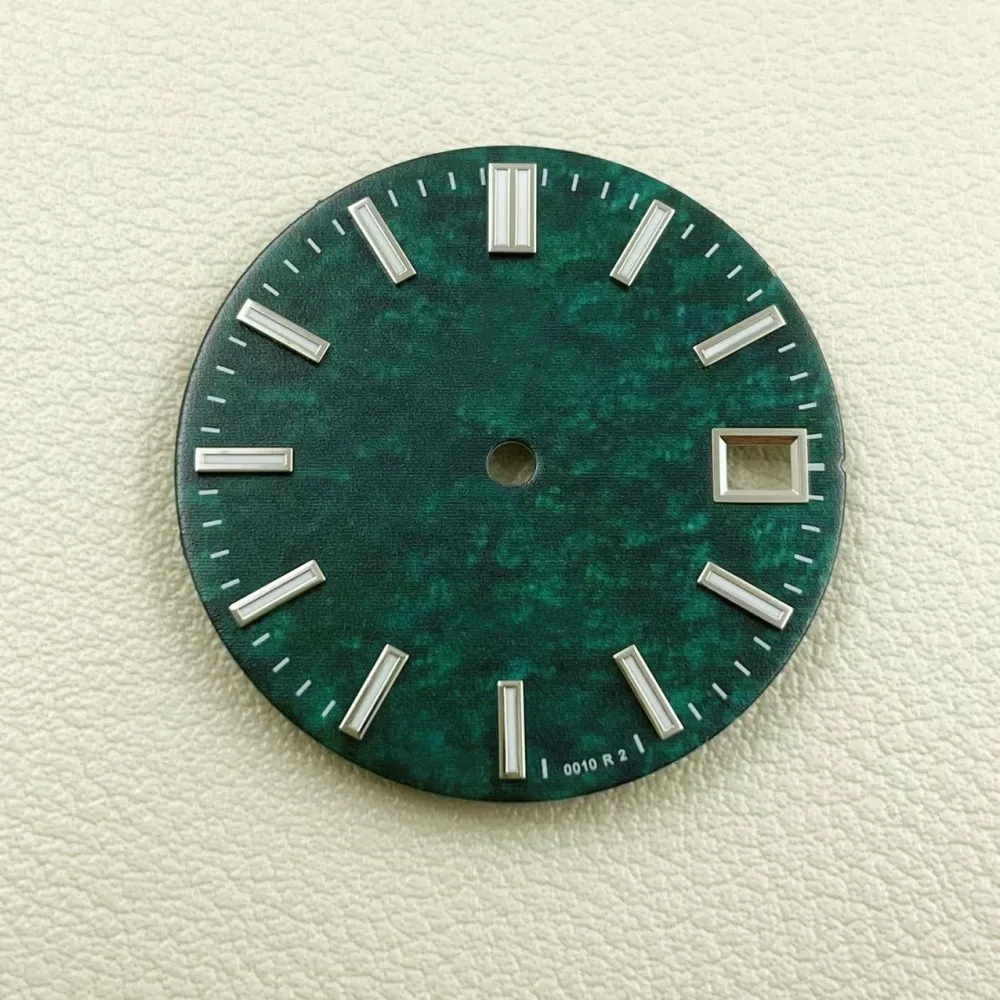 New modified NH35 dial ice blue luminous 28.5mm suitable for NH36/4R35/4R36 movement mechanical watch accessories