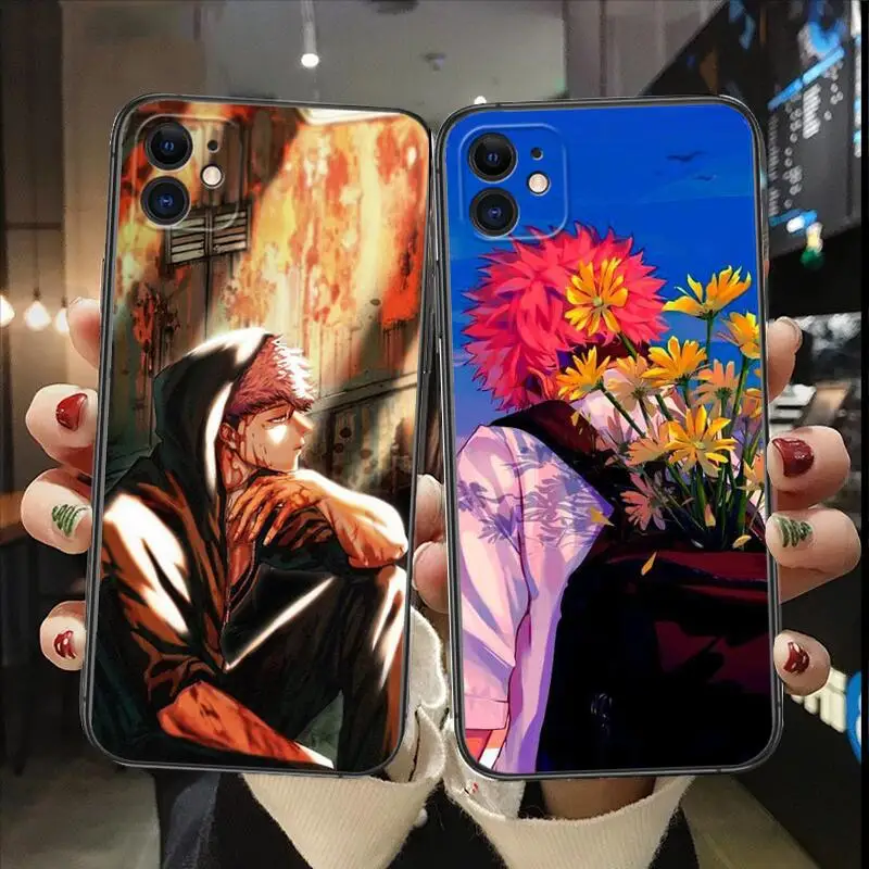 

Jujutsu Kaisen Itadori Yuji Luxury Phone Case for IPhone 14 13 12 11 Pro Max Mini SE XR X XS Max 8Plus 7plus 6 TPU Soft Cover