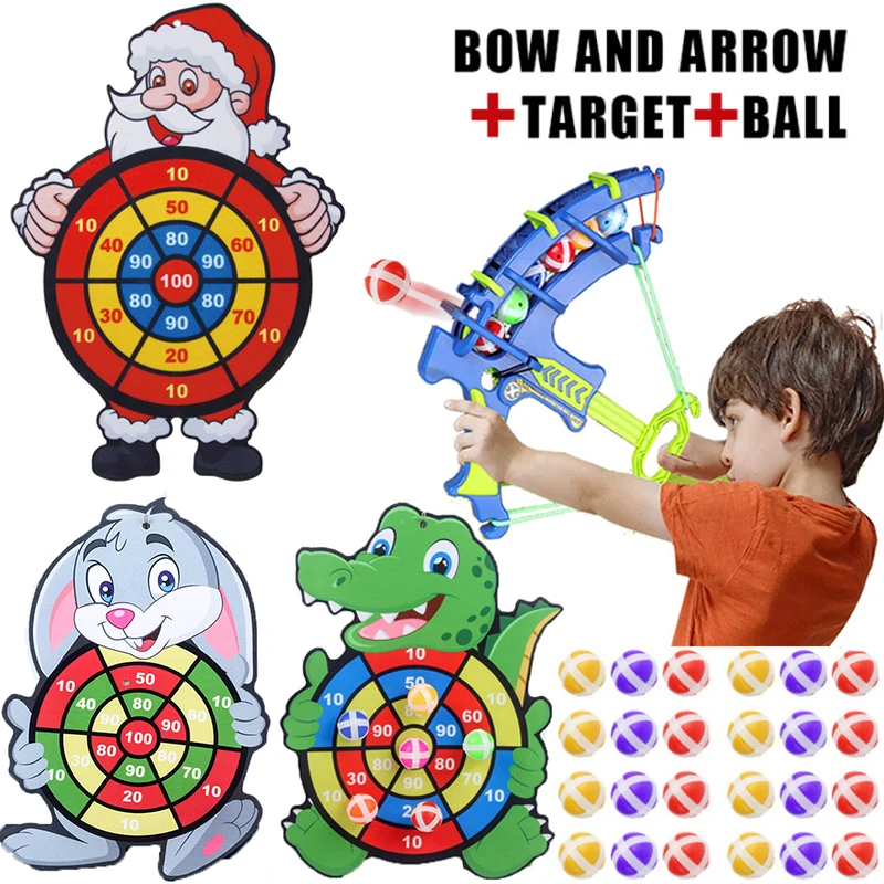 

Montessori Throw Sport Slingshot Target Sticky Ball Dartboard Basketball Board Games Educational Children's Outdoor Game Toy