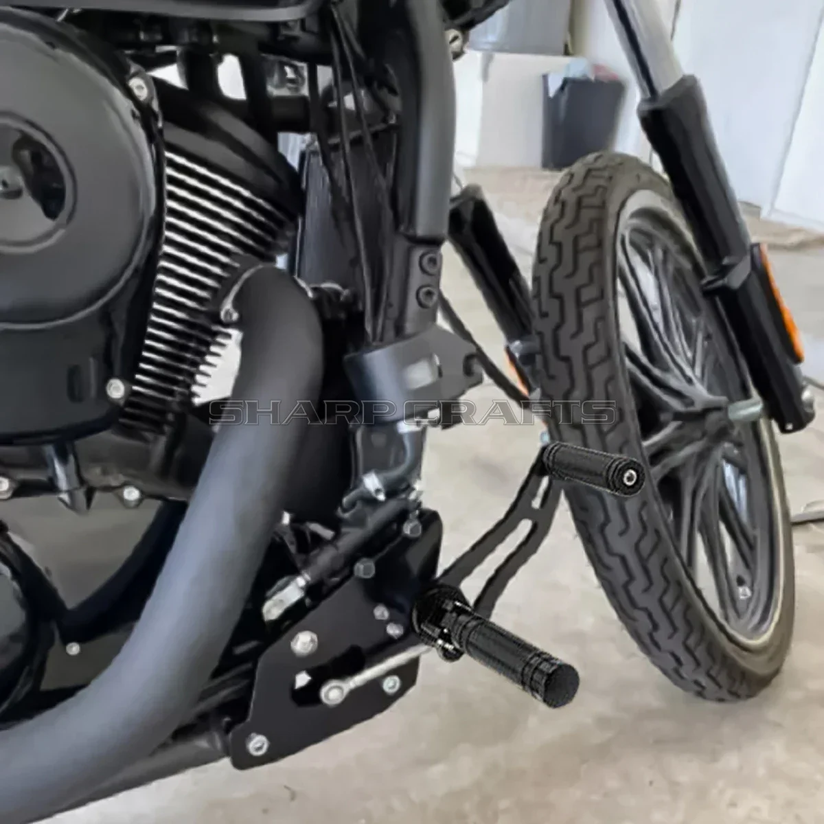 Для Yamaha XVS 650 1100 Honda VT600 VT750 Shadow Suzuki Kawasaki VN900 мотоциклетные подножки для управления вперед, подножки для переключения передач с краем (art.: 3920cd1e240b3) - 3920cd1e240b3