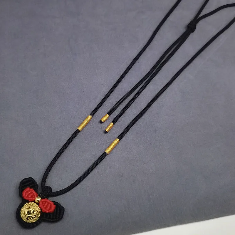 

Fashion Original Pure Handmade Cute Mouse Cord Necklace Women's Holiday Party Jewelry Gift
