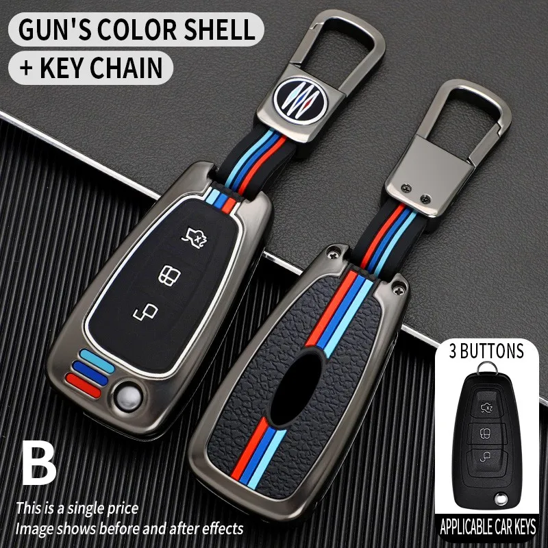 

Car Key Case Cover For Ford Ranger C-Max S-Max Focus Galaxy Mondeo Transit Tourneo Custom Galaxy Auto Key Holder keychain