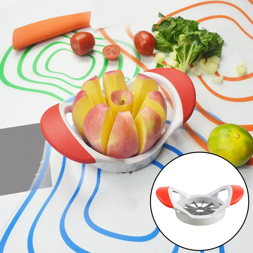 

Melon Cutter with Handle Long-Lasting Onion Slicer Vegetable Fruit Cutting Slicer Compact Size Onion Slicer Kitchen Supplies