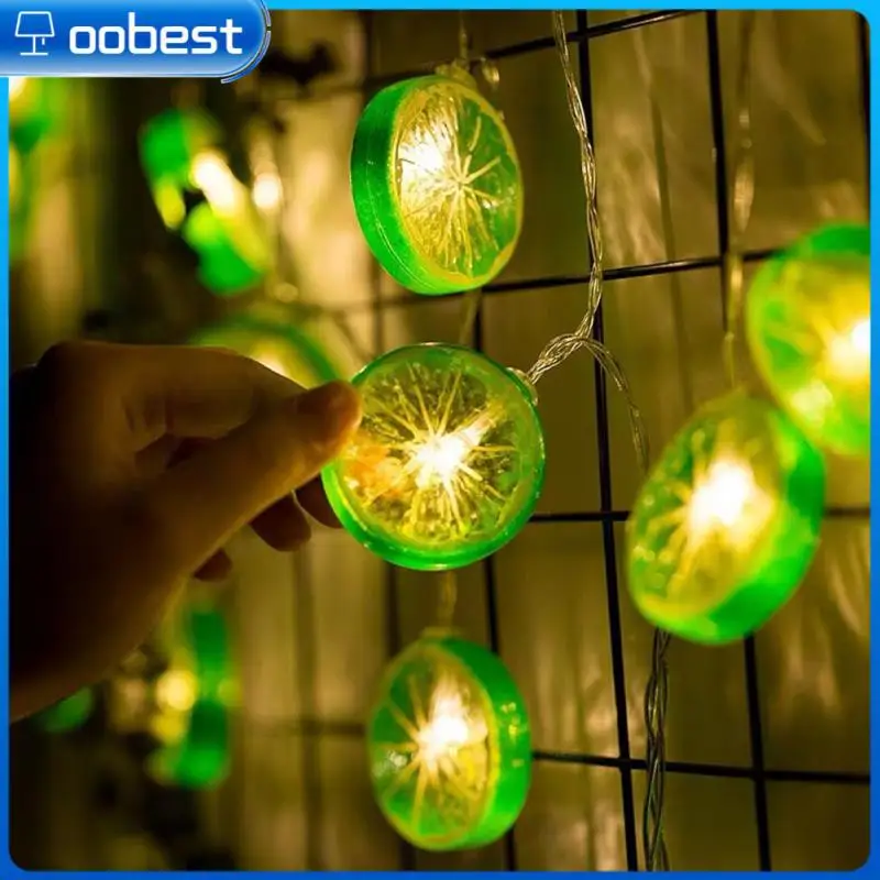 

Lemon Lights Copper Wire LED String Lights Christmas Garland Indoor Bedroom Home Wedding New Year Decoration Battery Powered