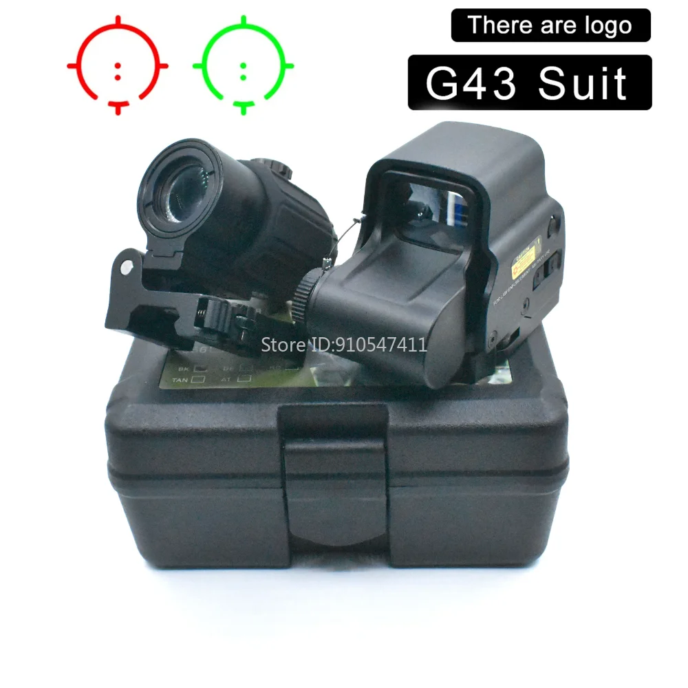 

558 G43 G33 Holographic Collimator Sight 551 552 553 Red Dot DOptic Sight Reflex with 20mm Rail Mounts for Rifle Hunting Tactics