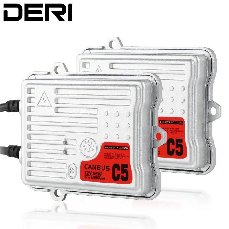 

2PCS 55W Car HID Headlight 12V Xenon H1 H3 H4 H7 H8 H9 H11 Headlamp Light Bulb Ignition Block Ballast Replacement