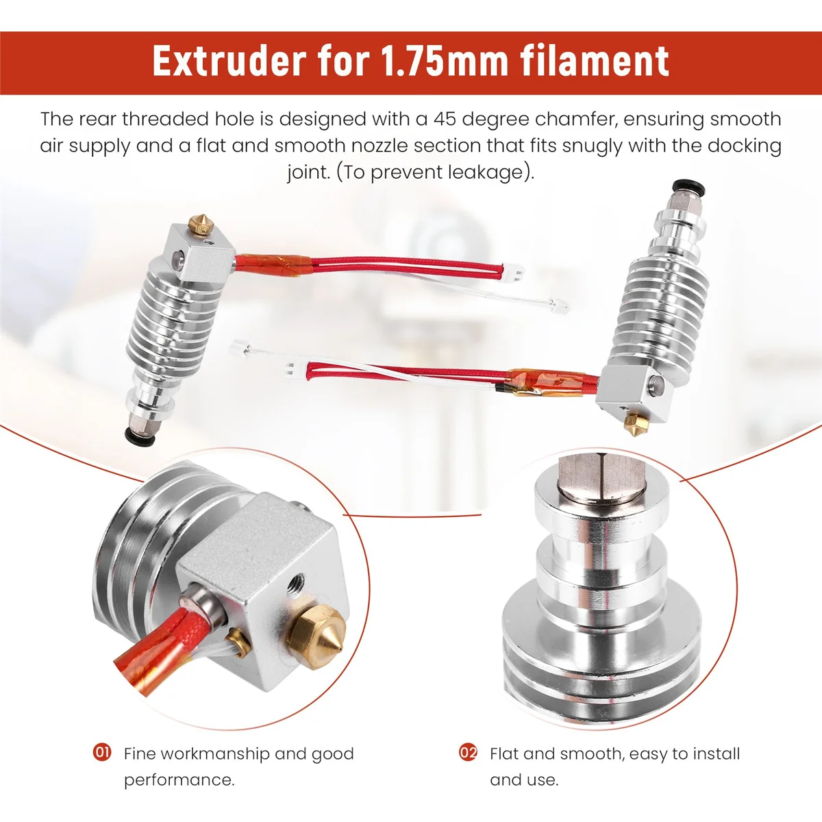 2 шт. прочный экструдер для 3D-принтера Anycubic I3 Mega 0 4 мм