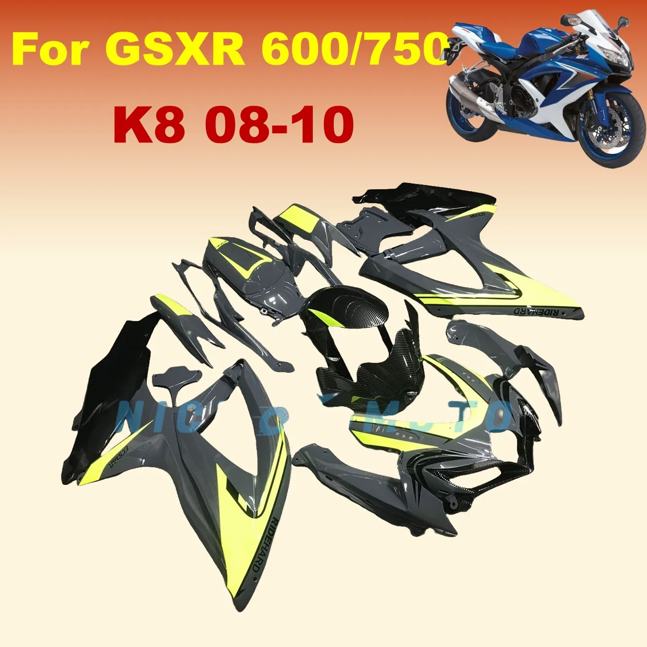GSX-R600 GSXR750 2008 2009 2010 K8 для SUZIKI Высококачественный корпус из АБС-пластика комплект