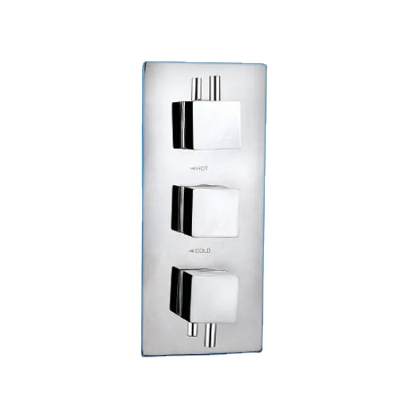 

2021Concealed contemporary Triple Square WRAS Approved handles thermostatic