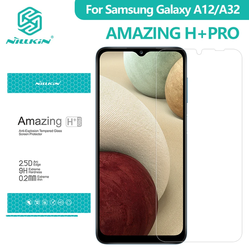 

For Samsung Galaxy A12 A32 5G M12 Nillkin H+ Pro Tempered Glass Screen Protector Transparent Ultra-Thin Anti-Glare Screen Film