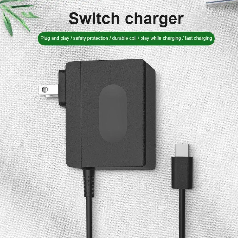 

1.5m USB Type-C AC100V~240V Portable Fast Charger Adapter for Nintendo Switch Game Console/Dock/Handle Charging