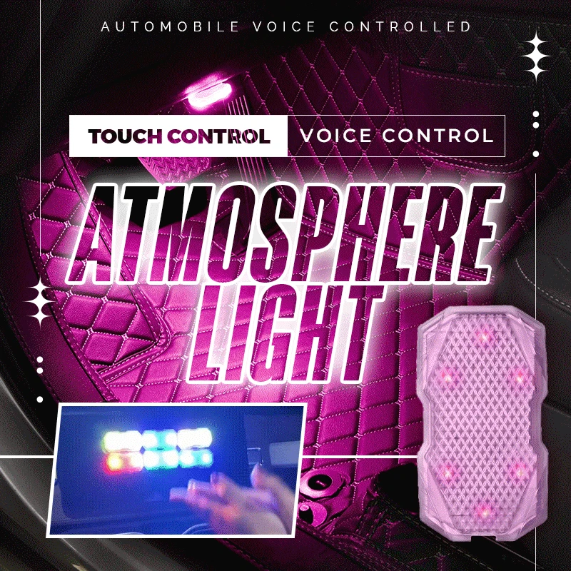

Car styling Foot Light Interior Wireless Remote/Music/Voice Control Decoration Light Cigarette LED Atmosphere RGB Lamp Dropship