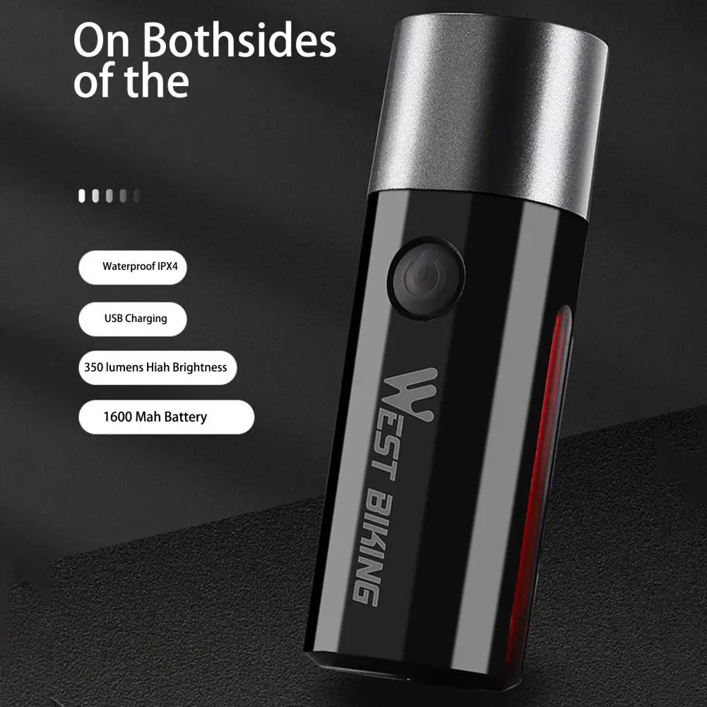 

Bicycle Front Light 1 Set Practical High Lumens Lightweight Safety Cycling Brake Front Light Outdoor Riding