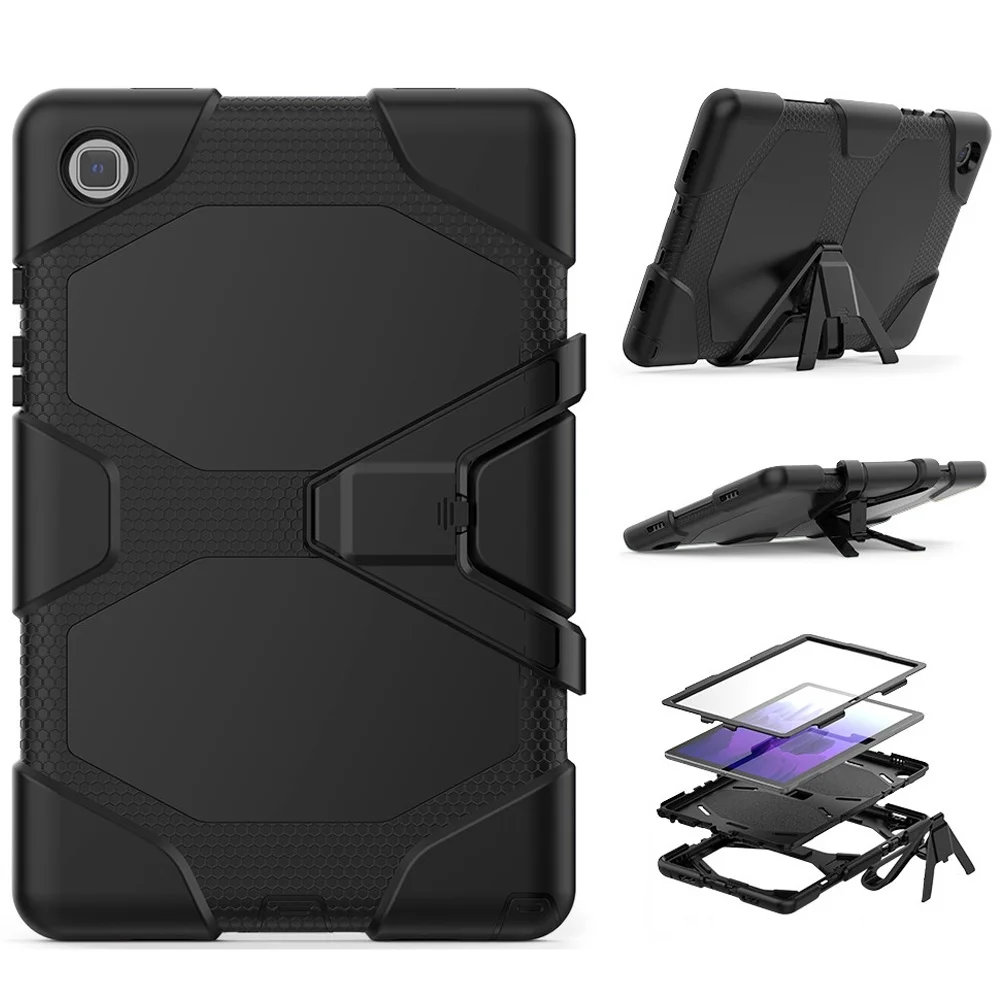 

Case for Samsung Galaxy Tab A7 2020 (10.4") SM-T500 T505 Shockproof Heavy Duty Rugged Cover with Stand and Screen Protector
