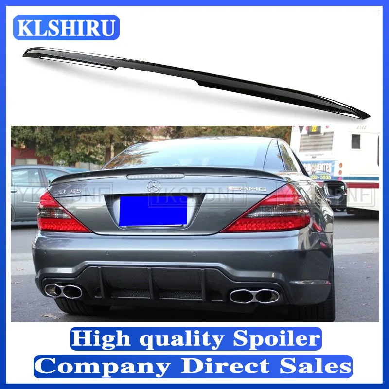 

Carbon fiber back trunk spoiler rear boot lip spoiler wing rear spoiler wing for Mercedes-Benz SL Class R230