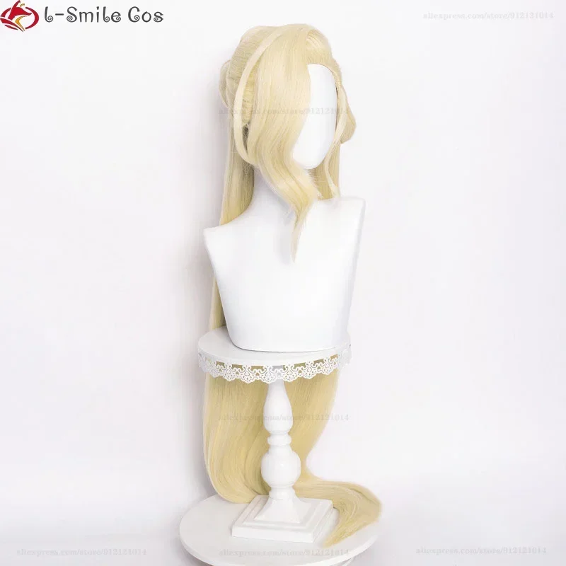 Genshin Impact Fair Lady Косплей Парик Rosalyne-Kruzchka Lohefalter La Signora Парики Светло-золотые длинные
