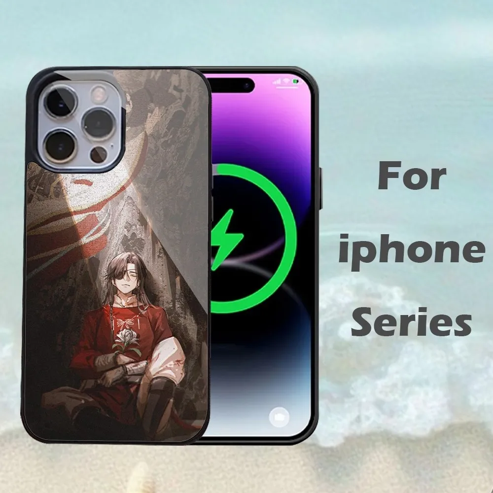 Hua Cheng Xie Llian Phone Case For IPhone 16 15 14 13 Pro Max 11 12 Mini Alex Mirror Magsafe Wireless Charging Cover