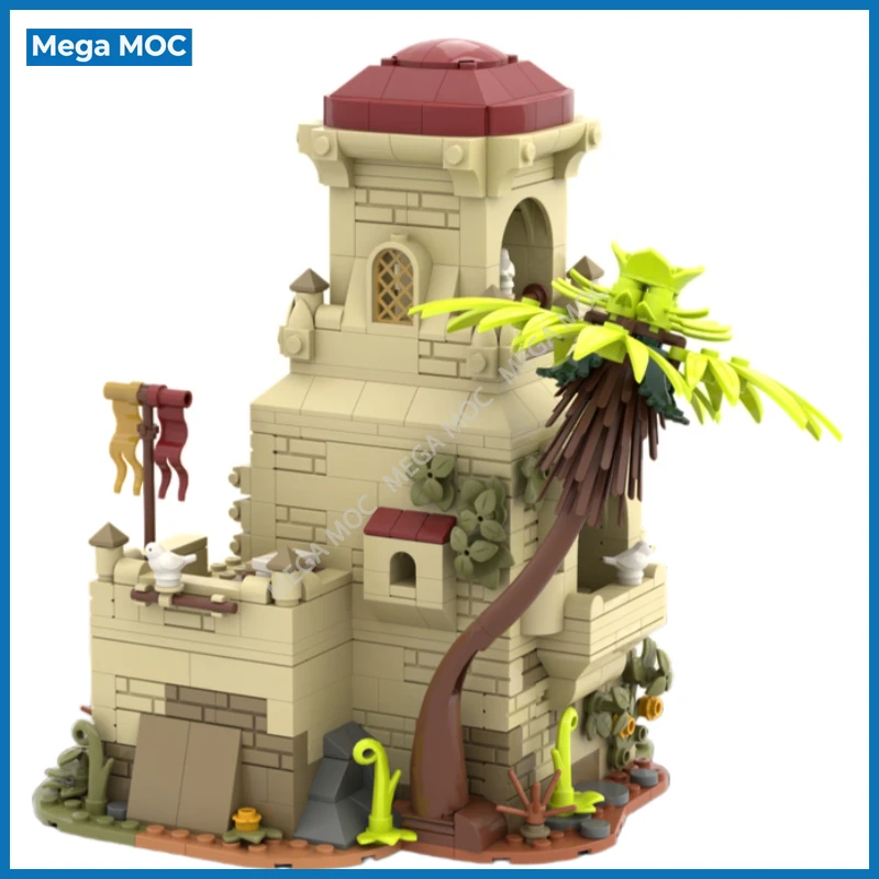Фото Винтажный конструктор «Средневековая деревенская сцена»: Птичий домик (MOC) для настольного декора №4