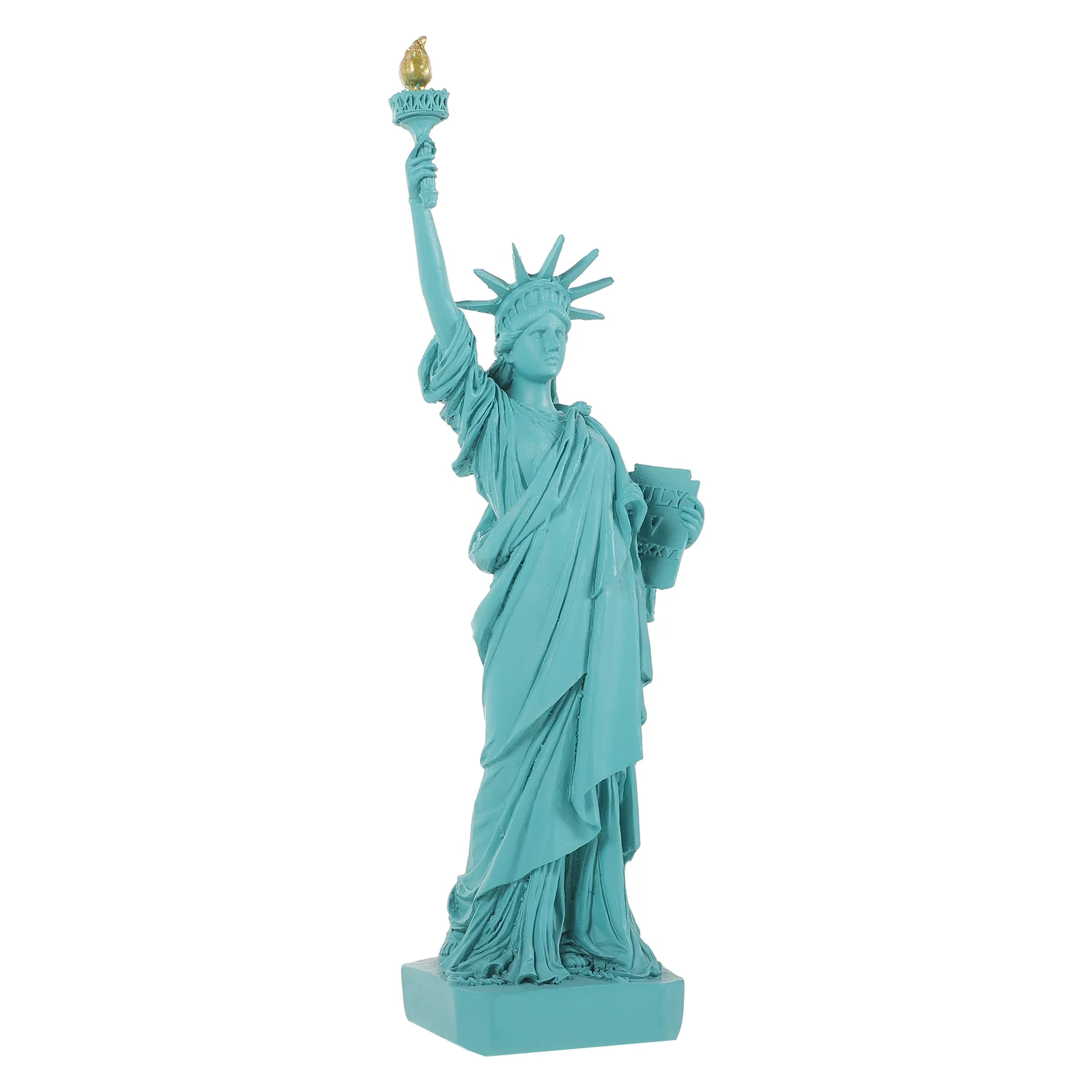 

Table Books Decor Statue Liberty Model Ornament Resin Goddess Sand DIY Materials Household Adornment Lady Figurine Office
