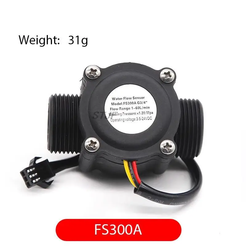 Счетчик расхода воды с эффектом Холла FS300A измеритель постоянный ток 5-24 В 1-60 л/мин