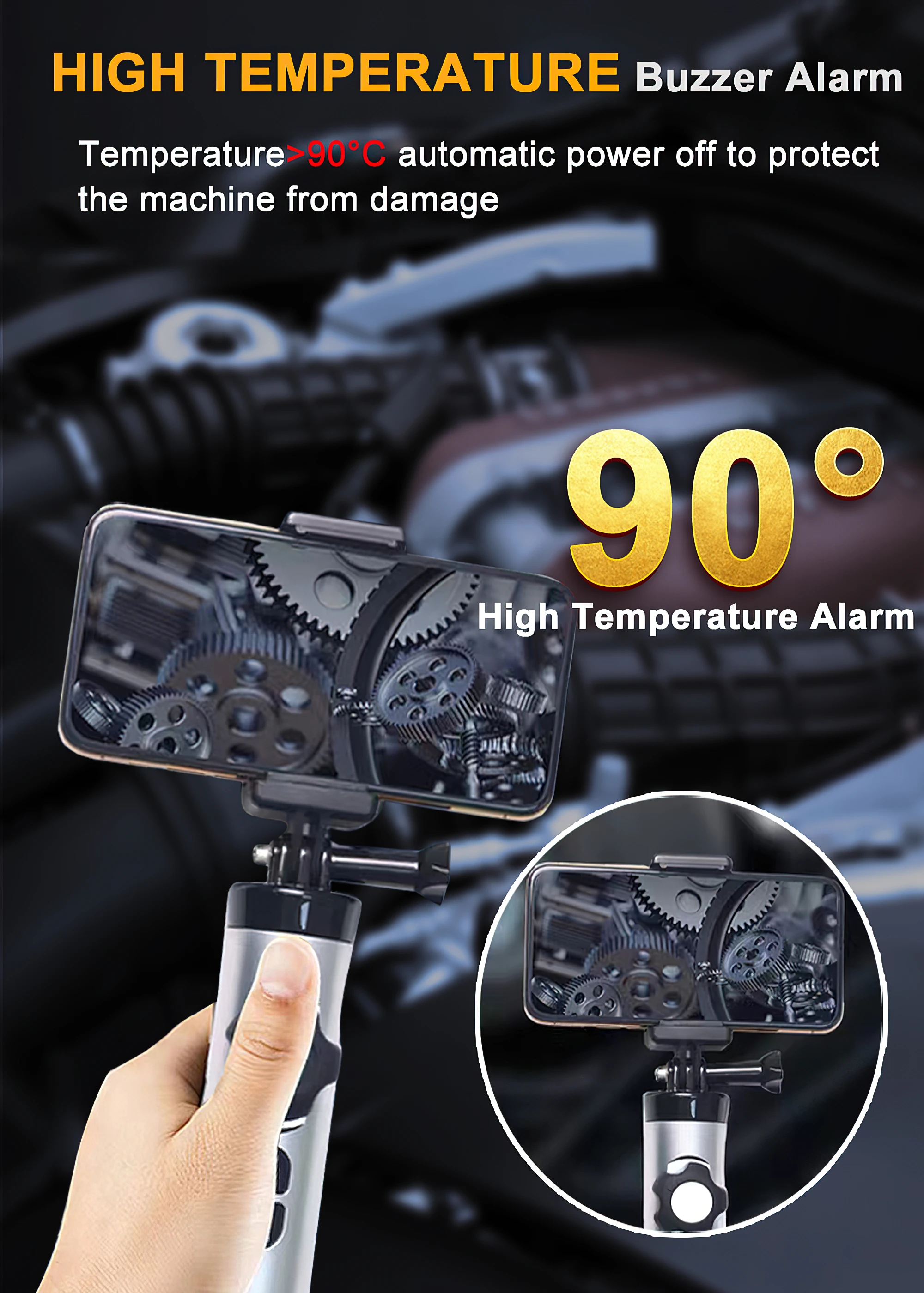 Камера-Эндоскоп автомобильная водонепроницаемая IP67 HD1080P